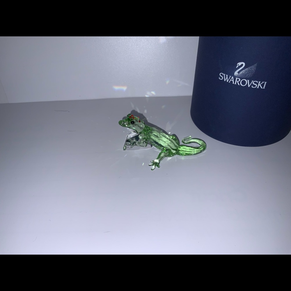 Swarovski Green Gecko Figurine**Mint!
